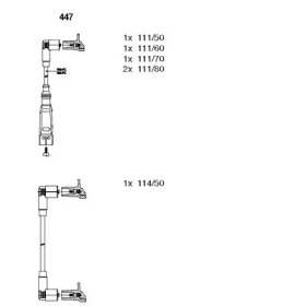 К-кт проводiв Bremi AUDI/VW 100/Passat \2,0-2,3 \81-96