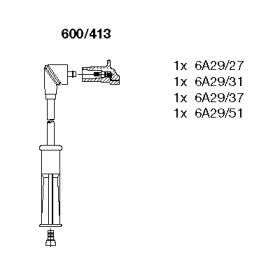 К-кт проводiв Bremi DACIA/RENAULT Logan/Megane \1,4-1,6 \95>>