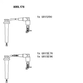 К-кт проводiв Bremi FORD Cougar/Mondeo \2,5 \00-07