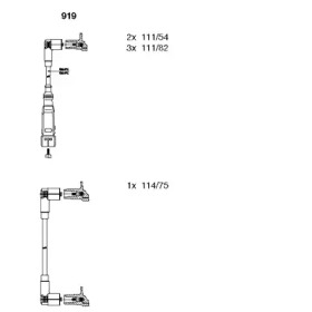 К-кт проводiв Bremi VW Transporter \2,5 \90-03