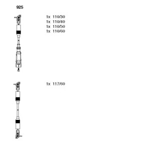 К-кт проводiв Bremi VW Passat \1,8 \88-97