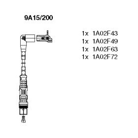 К-кт проводiв Bremi SEAT/VW Cordoba/Fox \1,4-1,6 \03-09