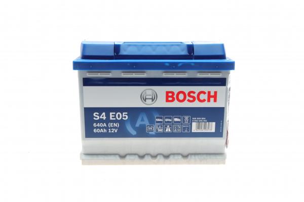 BOSCH S4E EFB Акумулятор 12В/ 60А-год./640А, 242*175*190, 16.7кг, (виводи -+)