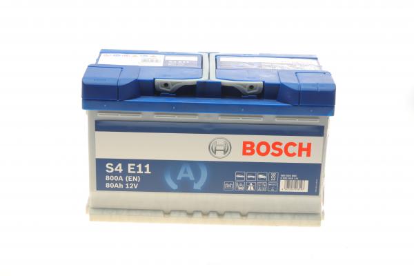 BOSCH S4E EFB Акумулятор 12В / 80А-год / 800А/ 315*175*190 / 21,78кг (виводи -+)