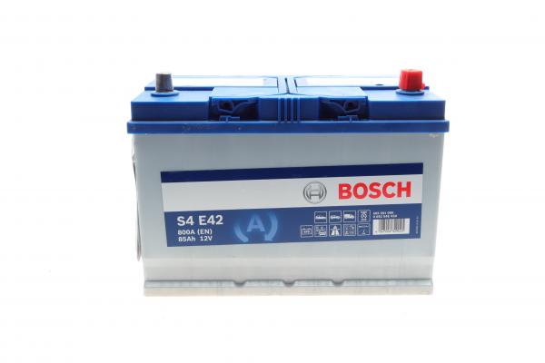 BOSCH S4E EFB Акумулятор 12В/ 85А-год./800А, 306*173*225, 21.69кг, (виводи -+)