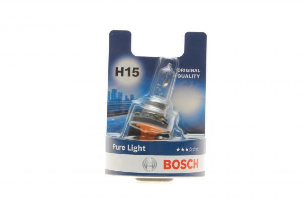 Лампа розжарювання H15 55/15W 12V PGJ23T-1 Pure Light BL (вир-во BOSCH)