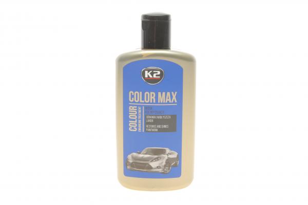 Поліроль восковий для кузова відтіняючий блакитний / K2  COLOR MAX BLUE 250ML