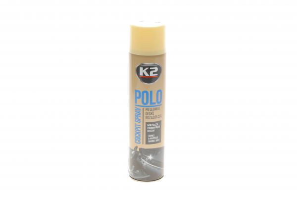 Поліроль для торпедо \ваніль\ / K2 PERFECT POLO COCKPIT SPRAY 600ML VANILLA