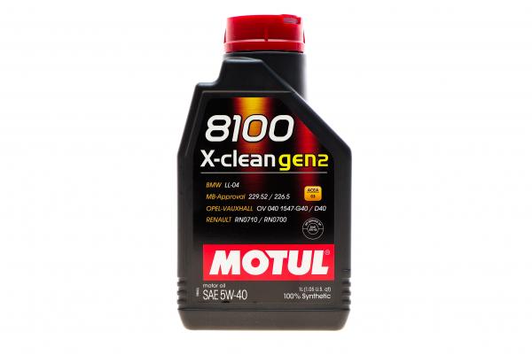 Олива моторна синтетична Motul \8100 X-Clean GEN2 5W40\, 1л