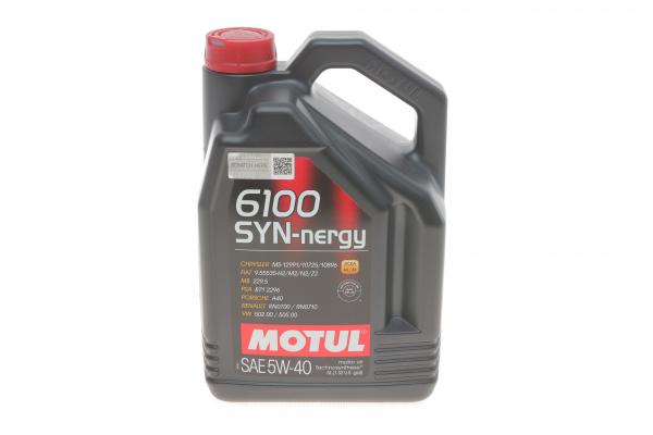 Олива MOTUL 6100 Syn-nergy SAE 5W40 5 L