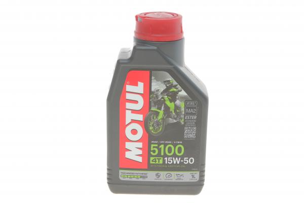 Олива моторна Motul 5100 4T 15W-50, 1л.