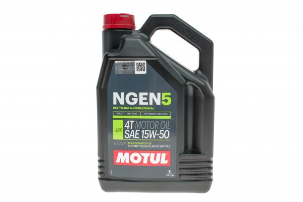 Олива для 4-х тактних двигунів синтетична естерова MOTUL NGEN 5 15W50 4T 4L