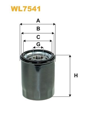 Фільтр масляний двигуна SUBARU FORESTER, IMPREZA 1.6, 2.0 10- (вир-во WIX-FILTERS)