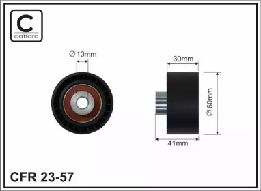 60x10x30 Ролик направляючий пасу ГРМ Citroen C4/C5 2.0 HDi/2.2HDi 04- Ford Focus 2.0TDCi 03-