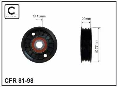 Ролік 77X20.5X15 полiклинового паска VW Passat B4