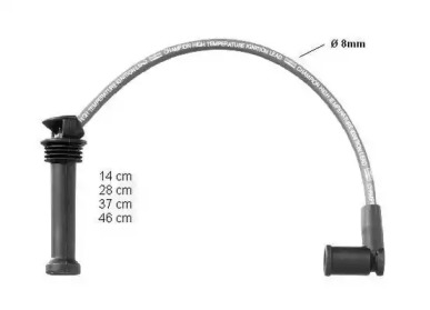 Комплект в/в дротів запалення FORD (вир-во Champion)