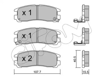 CIFAM MITSUBISHI Тормозные колодки задн.Galant,Pajero,Chrysler Sebring
