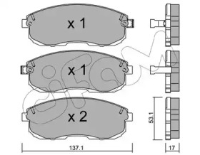 CIFAM NISSAN гальмівні колодки передн.Tiida 04-,Juke 14-,Maxima QX