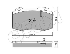 CIFAM DB Тормозные колодки передние W163/220