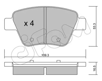 CIFAM гальмівні колодки задн. VW Golf VI, Jetta IV