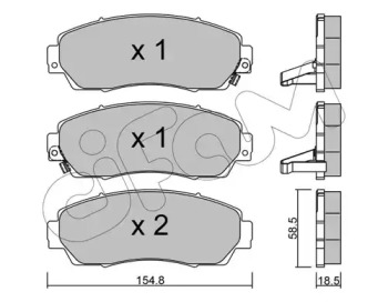 CIFAM HONDA гальмів.колодки передн.CR-V 07-