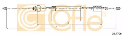 Трос ручного, R 96-08 (>ch.08393)