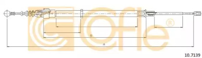 Трос ручного гальма Skoda Fabia, VW Polo, 1,2-1,9, 02-