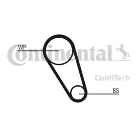 Ремінь ГРМ VW GOLF VII 1.0 TSI 01/17- (Вир-во Contitech)