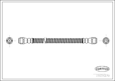 Шланг гальмівний  Audi Q7 03.06-,VOLKSWAGEN Touareg (7LA,7L6, 7L7) 10.02- R L&R