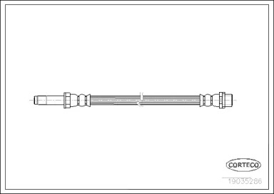 Шланг гальмівний, (540mm.)  06-