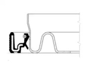 Сальник задній BMW N40/N42/N43/N45/N46/N52 90X110X12 PTFE (вир-во Corteco)