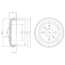 гальмівний барабан FIAT/LANCIA/SEAT