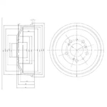 гальмівний барабан CITROEN/PEUGEOT/FIAT