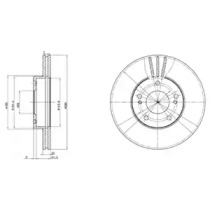 DELPHI NISSAN Гальмівний диск передн. MAXIMA / MAXIMA QX IV 2.0, 2.5 95-