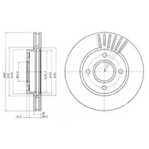 Диск гальмівний FORD Cougar/Mondeo/Scorpio \F D=260mm \93-00