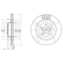 DELPHI SUBARU гальмівний диск передн.Forester 02 -