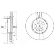 DELPHI BMW диск гальмівний передн.X5 E53 00-