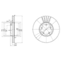 Диск гальмівний FORD Transit \F D=276mm \00-06