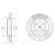 Диск гальмівний MITSIBISHI Pagero \F D=290mm \99-06