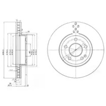 DELPHI DB диск гальмівний передн.Vito 03- (300*28)