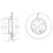 Диск гальмівний MERCEDES A(169)/B(245) \F D=276mm \04>>