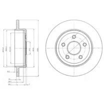 DELPHI JEEP диск гальмівний Grand Cherokee 3.0 CRD 06-