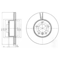 Диск гальмівний BMW 1(F20)/2(F22)/3(E90)/X1(E84) ''F D=312mm ''06>>