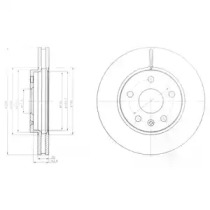 DELPHI OPEL диск гальмівний передн.Insignia 08-