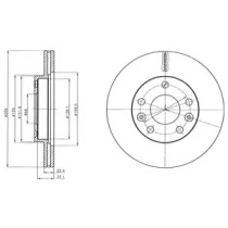 DELPHI RENAULT гальмівний диск передн. Duster 1.5dci