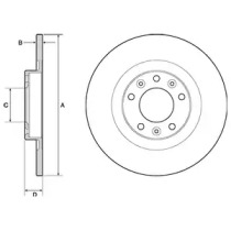 DELPHI задній гальмівний диск (D=290) CITROEN C4 GRAND PICASSO II, C4 PICASSO II, C4 SPACETOURER, C5 AIRCROSS, GRAND C4 SPACETOURER, JUMPY, SPACETOURER DS DS 7 1.2-2.0D 02.13-