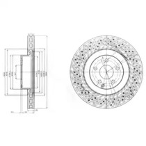 DELPHI DB гальмівний диск передній S Klass W221 05-