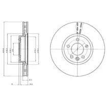 DELPHI VW диск гальмівний передн.T5,6 09-