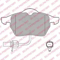 DELPHI VW колодки передні Passat,Audi A4/A6 (прямокутний розєм датчика)