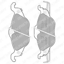 DELPHI OPEL гальмівні колодки перед. Astra F/G 98-